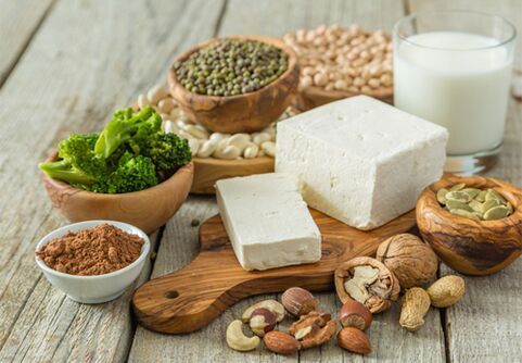 Alimentos permitidos como parte de una dieta proteica.