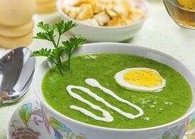sopa de crema con dieta proteica