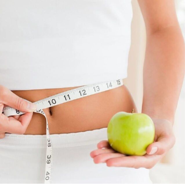 reducción de tamaño al perder peso en una semana