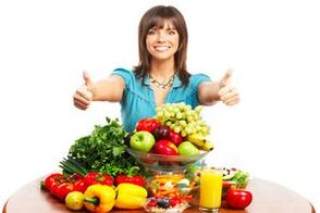 frutas y verduras para una buena nutrición y pérdida de peso
